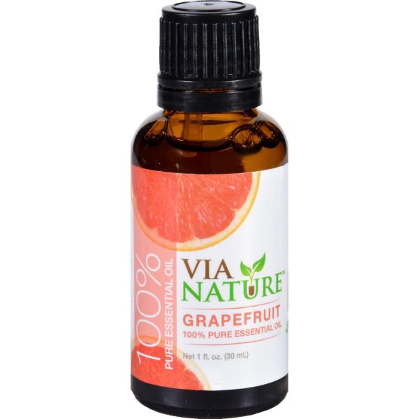 Via Nature Essential Oil - 100 Percent Pure - Grapefruit - 1 Fl Oz Online Sale