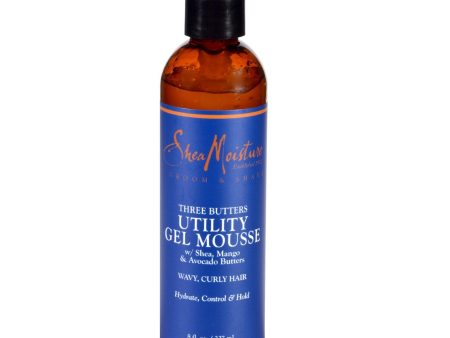 Sheamoisture Gel Mousse - Utility - Three Butters - Men - 8 Oz Supply