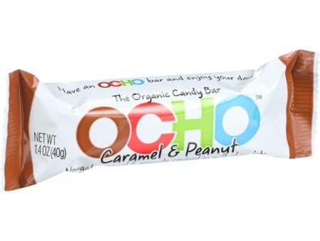 Ocho Organic Candy Bar - Caramel And Peanut - 1.4 Oz - Case Of 18 Discount