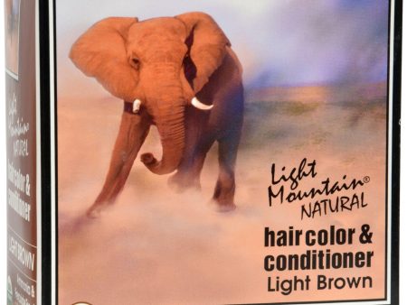 Light Mountain Natural Hair Color And Conditioner Light Brown - 4 Fl Oz Cheap