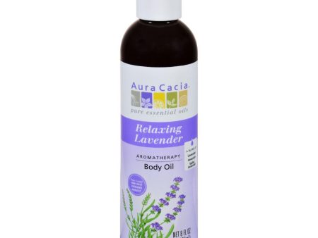 Aura Cacia Aromatherapy Body Oil Lavender Harvest - 8 Fl Oz Online Sale