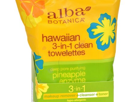 Alba Botanica Hawaiian Towelettes 3-in-1 - 30 Pack on Sale