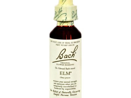 Bach Flower Remedies Essence Elm - 0.7 Fl Oz Discount