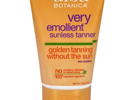 Alba Botanica Very Emollient Sunless Golden Tanning Natural Formula - 4 Oz Supply