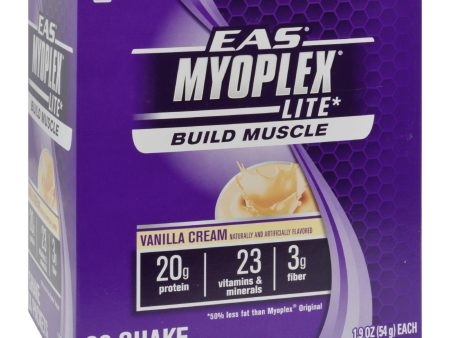 Eas Myoplex Lite Nutrition Shake Vanilla Cream - 20 Packets For Cheap