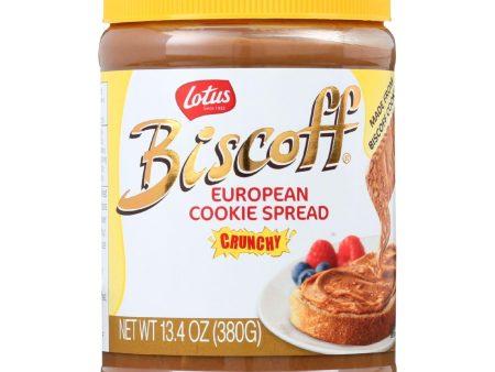 Biscoff Cookie Butter Spread - Peanut Butter Alternative - Crunchy - 13.4 Oz - Case Of 8 For Cheap