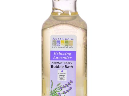 Aura Cacia Aromatherapy Bubble Bath Relaxing Lavender - 13 Fl Oz Supply