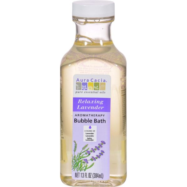 Aura Cacia Aromatherapy Bubble Bath Relaxing Lavender - 13 Fl Oz Supply