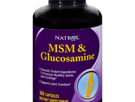 Natrol Msm And Glucosamine - 360 Capsules Online