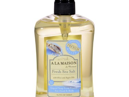 A La Maison French Liquid Soap - Fresh Sea Salt - 16.9 Oz Supply