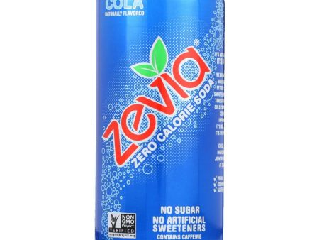 Zevia Soda - Zero Calorie - Cola - Tall Girls Can - 16 Oz - Case Of 12 Cheap