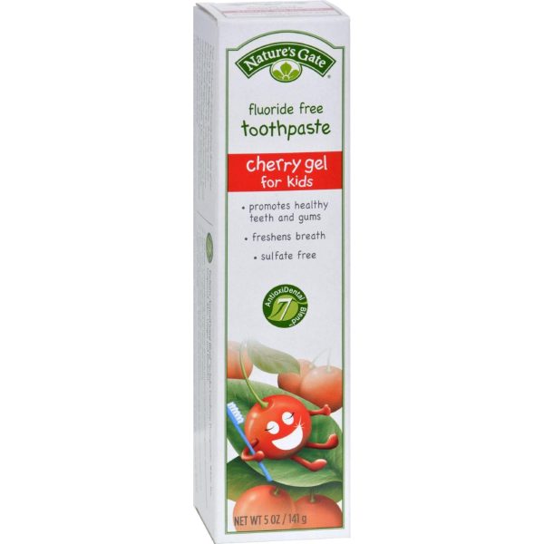 Nature s Gate Natural Toothpaste Gel For Kids Cherry - 5 Oz - Case Of 6 Sale