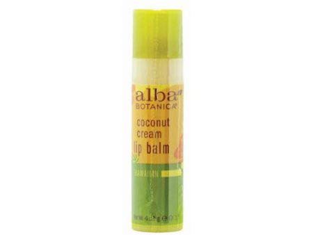 Alba Botanica Lip Balm - Coconut Cream - Case Of 24 - .15 Oz Online Sale