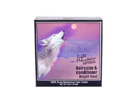 Light Mountain Natural Hair Color And Conditioner - Bright Red - 4 Fl Oz Supply