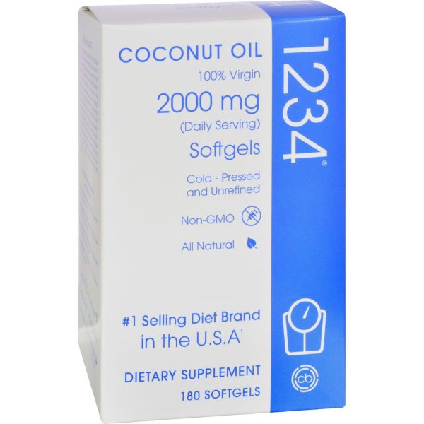 Creative Bioscience Coconut Oil 1234 - 2000 Mg - 180 Softgels Fashion