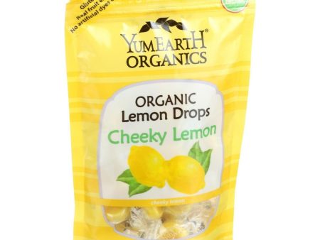 Yumearth Organics Organic Lemon Drops - Cheeky Lemon - 3.3 Oz - Case Of 6 Supply