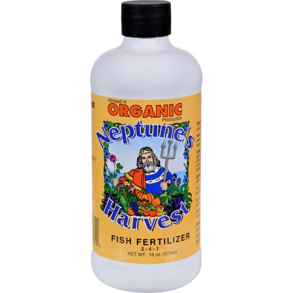 Neptune s Harvest Fish Fertilzer - Orange Label - 18 Oz Supply