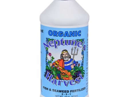 Neptune s Harvest Fish And Seaweed Fertilizer Blend - Blue Label - 18 Oz Sale