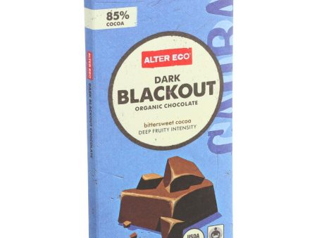 Alter Eco Americas Organic Chocolate Bar - Dark Blackout - 2.82 Oz Bars - Case Of 12 on Sale