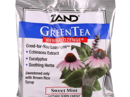 Zand Counter Display - Herbal Supplement - Herbalozenge - Green Tea With Echinacea - 15 Lozenges - Case Of 12 Cheap