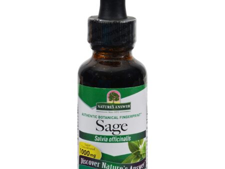 Nature s Answer Sage - Alcohol Free - 1 Oz on Sale