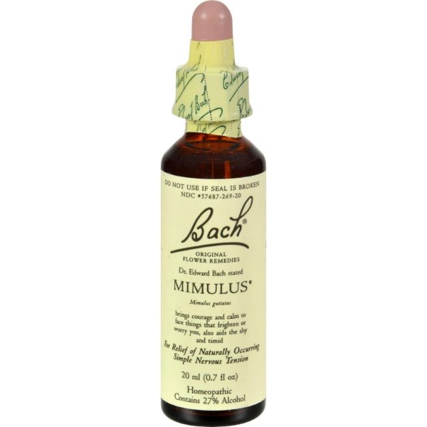 Bach Flower Remedies Essence Mimulus - 0.7 Fl Oz Online Hot Sale