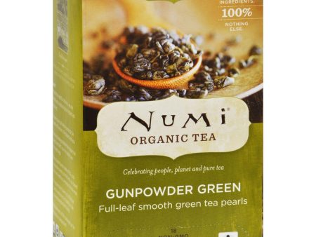 Numi Tea Gunpowder Green Organic Tea - 18 Bags Online now