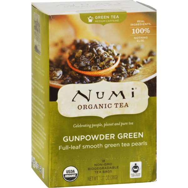 Numi Tea Gunpowder Green Organic Tea - 18 Bags Online now