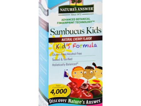 Natures Answer Sambucus - Kids Formula - Natural Cherry Flavor - 8 Oz Sale