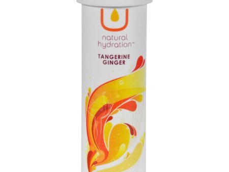 U Natural Hydration Vitamin Plus Electrolyte Enhanced Drink Tabs Tangerine Ginger - Case Of 8 - 16 Tablets Online Hot Sale