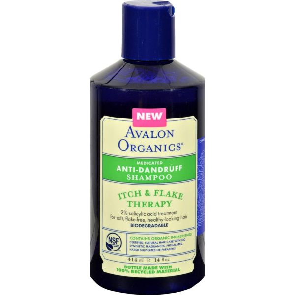 Avalon Active Organics Shampoo - Anti Dandruff - 14 Oz Online now