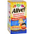 Nature s Way Alive Children s Multi-vitamin Chewable Natural Orange And Berry - 120 Chewable Tablets Supply