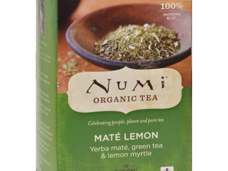 Numi Tea Mate Lemon Rainforest Green Tea - 18 Bags Cheap