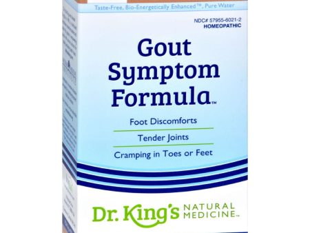 King Bio Homeopathic Gout Symptom Reliever - 2 Fl Oz For Cheap