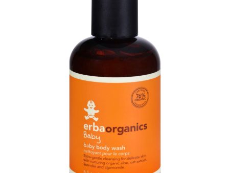 Erbaorganics Baby Body Wash - 6 Fl Oz Supply