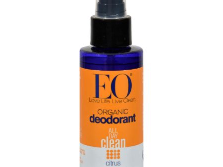 Eo Products Organic Deodorant Spray Citrus - 4 Fl Oz Discount