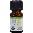 Aura Cacia Organic Essential Oil - Tea Tree - .25 Oz For Sale