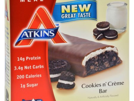 Atkins Advantage Bar Cookies N Creme - 5 Bars Online Hot Sale