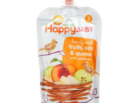 Happy Baby Baby Food - Organic - Hearty Meals - Stage 3 - Mama Grain - Pouch - 4 Oz - Case Of 16 Online Hot Sale