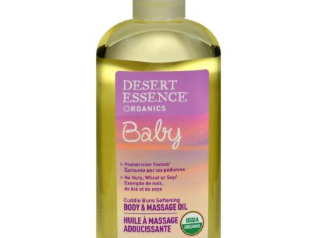 Desert Essence Baby Body And Massage Oil Cuddle Buns Softening Fragrance Free - 4 Fl Oz Sale