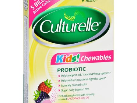 Culturelle Kids Chewables Probiotic Natural Bursting Berry - 30 Chewable Tablets Fashion