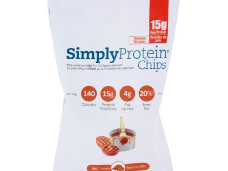 Simply Choices Protein Chips - Bbq - 33 Grm - Case Of 12 on Sale