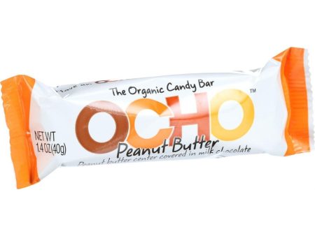 Ocho Candy Organic Candy Bar - Peanut Butter - 1.4 Oz - Case Of 18 Cheap