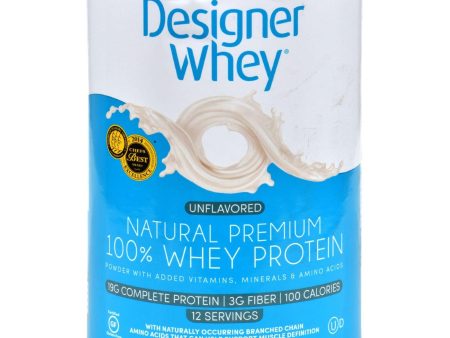 Designer Whey Natural Whey Protein - 12 Oz For Sale