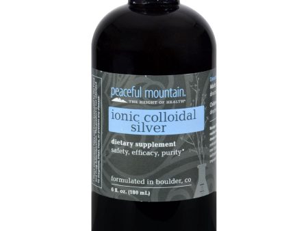 Peaceful Mountain Ionic Colloidal Silver - 6 Fl Oz Supply