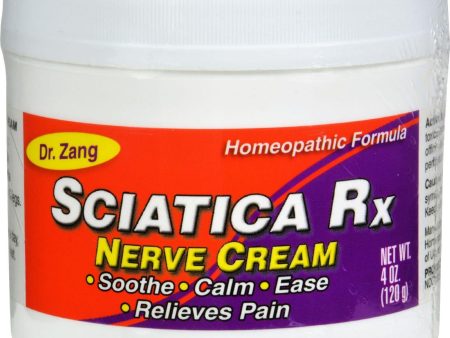 Dr. Zang Sciatica Rx Nerve Cream Homeopathic Formula - 4 Oz on Sale