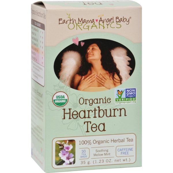 Earth Mama Angel Baby Organic Heartburn Tea - 16 Tea Bags on Sale