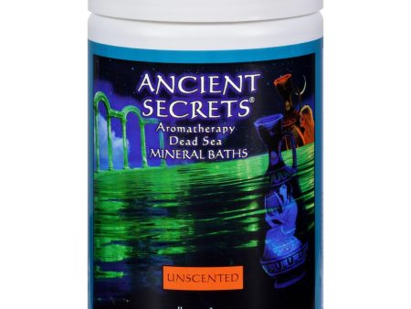 Ancient Secrets Aromatherapy Dead Sea Mineral Baths Unscented - 2 Lbs Fashion