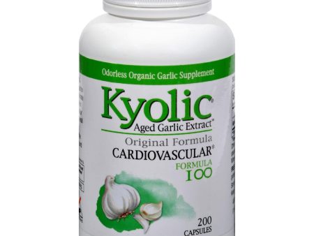 Kyolic Aged Garlic Extract Cardiovascular Formula 100 - 200 Capsules Fashion