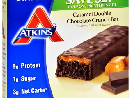 Atkins Advantage Bar Caramel Double Chocolate Crunch - 5 Bars Online Sale